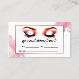 Cita de color de agua creativa pestañas/cejas