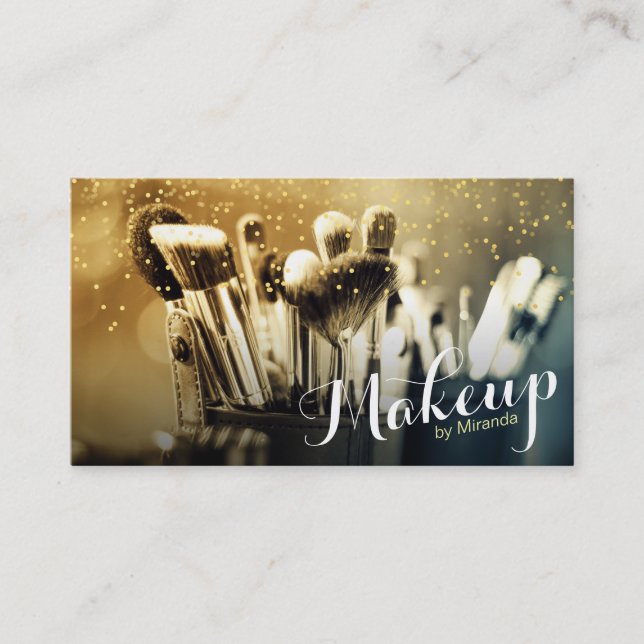 Cita de Confetti de oro de pincel de artista de ma (Anverso)