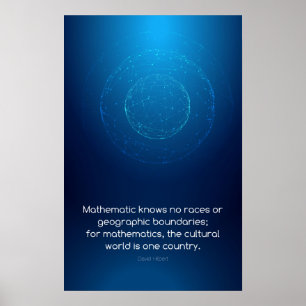 Cita de David Hilbert - Posters de matemáticas