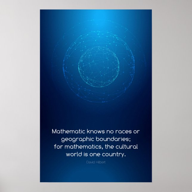 Cita de David Hilbert - Posters de matemáticas (Frente)