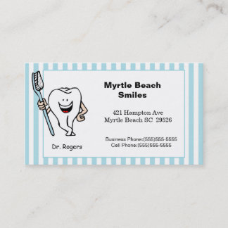 Cita de dentista y tarjeta de visita