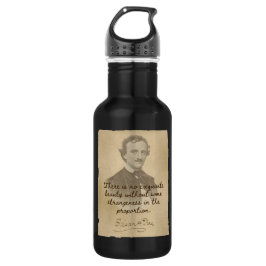 Cita de Edgar Allan Poe - Botella de agua de belle