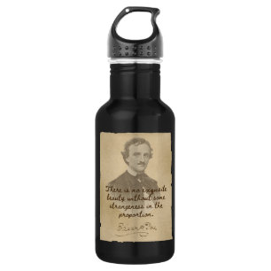Cita de Edgar Allan Poe - Botella de agua de belle