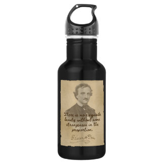 Cita de Edgar Allan Poe - Botella de agua de belle