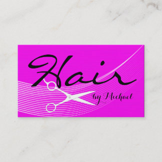 Cita de estilo de cabello sólido rosa