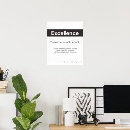 Cita de Excelencia Decoración de Pared de Oficina