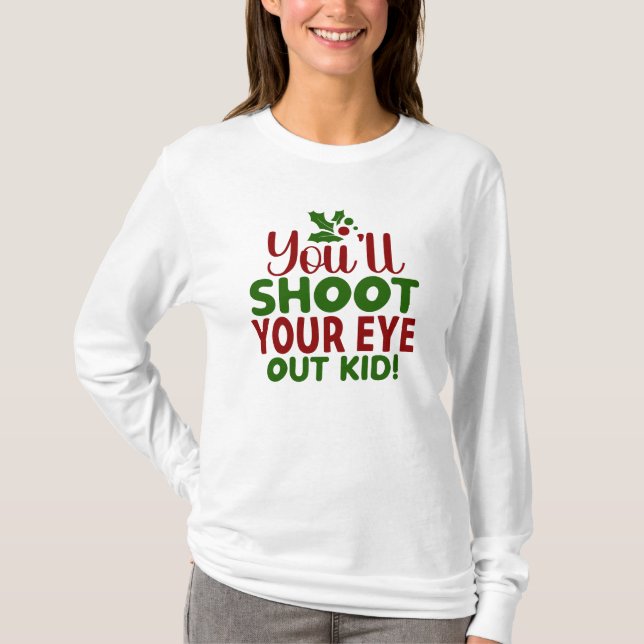 Cita de feriado divertida para camisetas (Anverso)