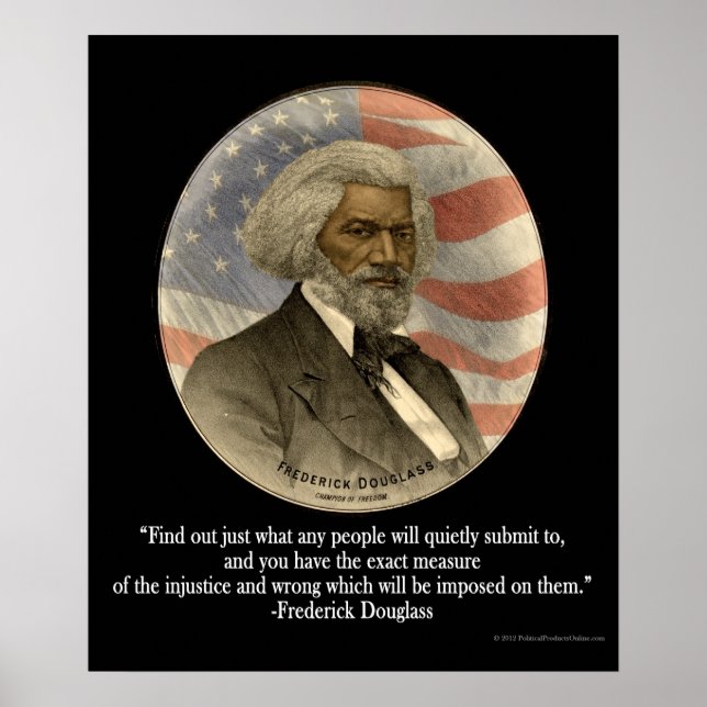 Cita de Frederick Douglass, Poster de impresión de (Frente)