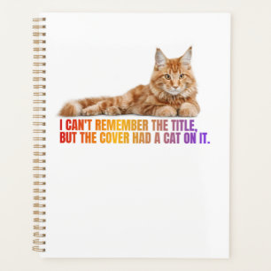 Cita de gatos divertida en un cuaderno de notas es
