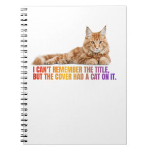 Cita de gatos divertida en un cuaderno de notas es