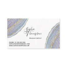 Cita de Geode Agate de Lavanda de Oro Moderno