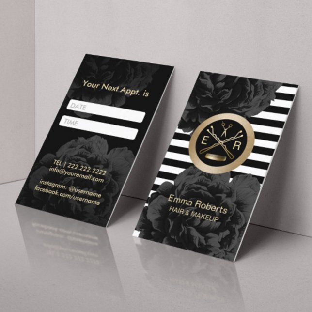 Cita de Hair Stylist Gold Scissor y Comb (Subido por el creador)