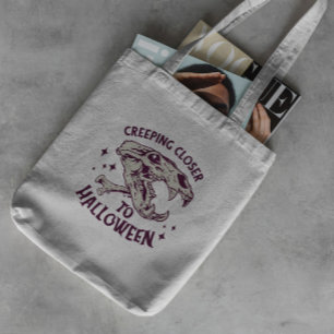 Cita de Halloween Calavera animal Bolsa de Tote