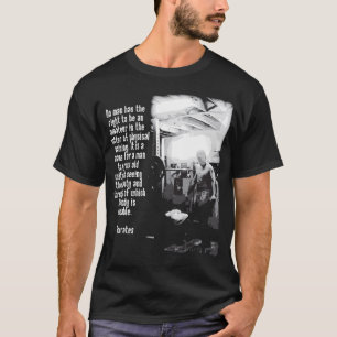 Cita de hombre muscular y Sócrates - Camisa oscura