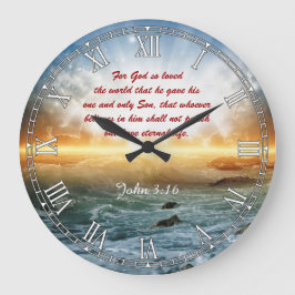 Cita de la Biblia religiosa Reloj Verso Personaliz