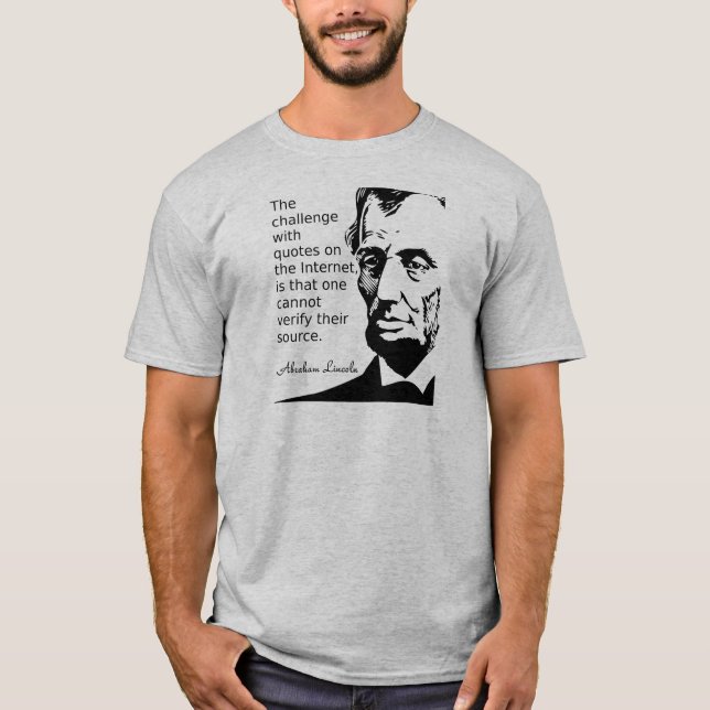 Cita de la camiseta de Lincon (Anverso)