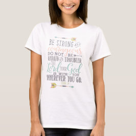 Cita de la camiseta del verso de la biblia - 1:9