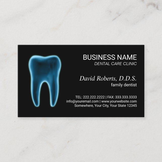 Cita de la clínica dental dental dental para denti (Anverso)