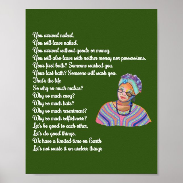 cita de la impresión de vida (Frente)