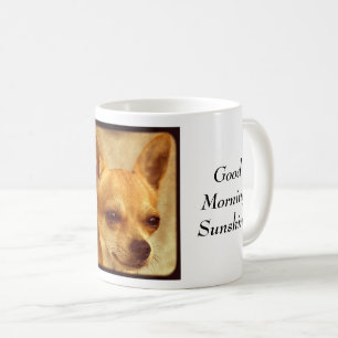 Cita de la sol de la buena mañana, taza de café 