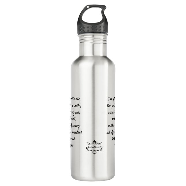 Cita de motivación del ~ de la botella de agua de (Anverso)