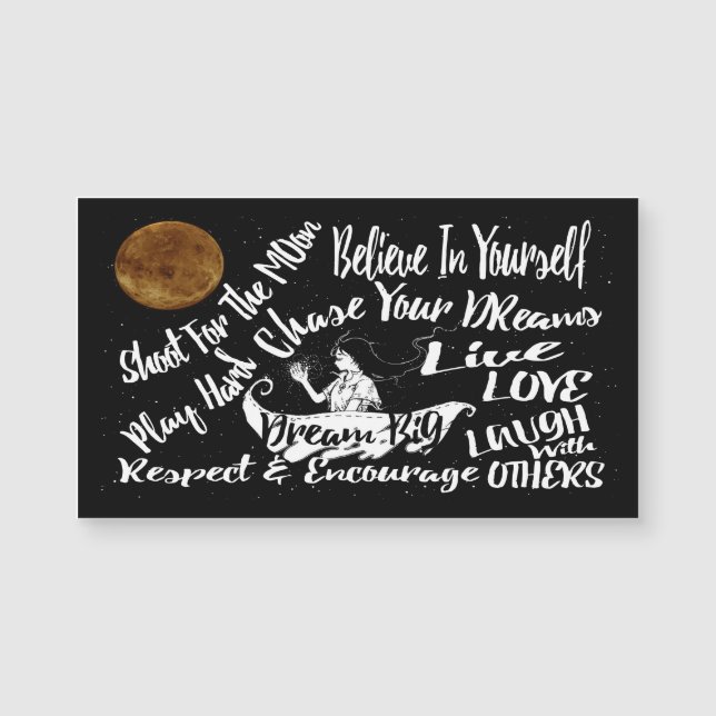 Cita de motivación inspiradora del imán del (Anverso)