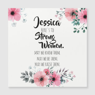 Cita de Mujeres Fuertes Aquarela Floral