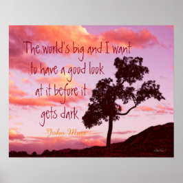 cita de Naturaleza Muir sobre el arte de la pared