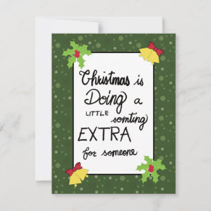 Cita de Navidad estilo cartoon verde