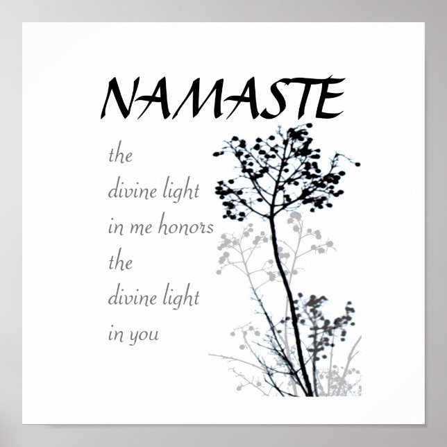 Cita de nombre arte poster de naturaleza blanca y  (Frente)