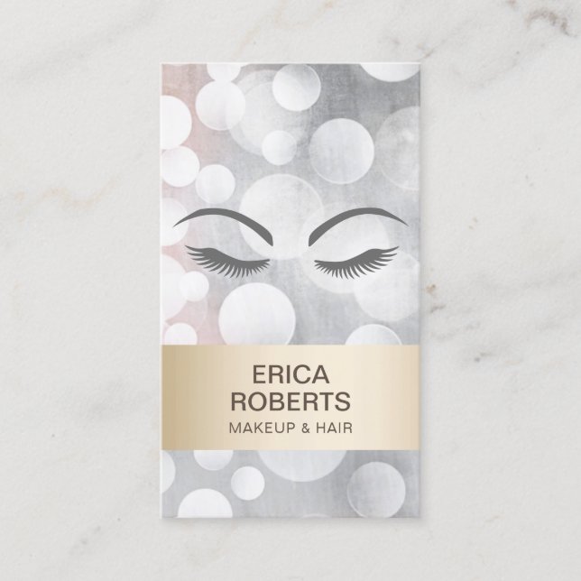 Cita de oro y plata en salón de belleza para artis (Anverso)