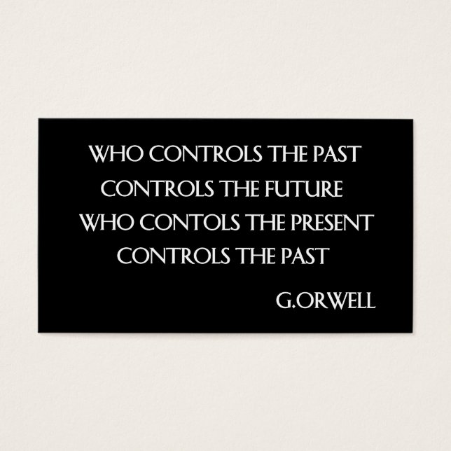 Cita de Orwell (Frente)