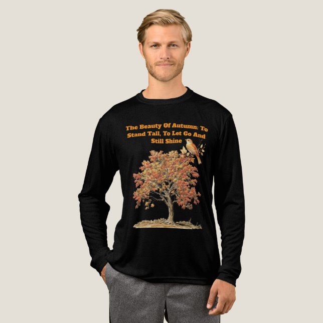 Cita de otoño Inspiradora de camisetas (Anverso Completo)