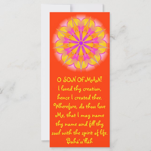 Cita de palabras ocultas de creación (Anverso)