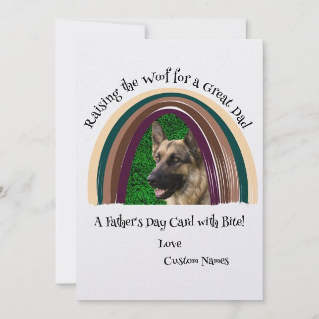 Cita de perro personalizada Mascota foto tarjeta d (Anverso)