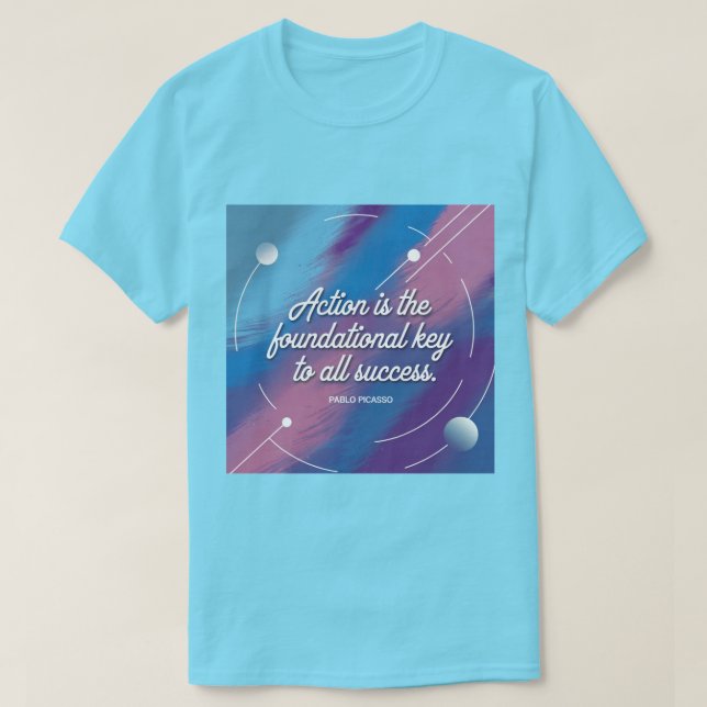 Cita de Picasso Productividad Camiseta (Diseño del anverso)