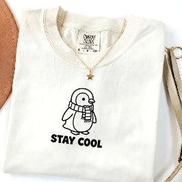 Cita de Pingüino Lindo Camiseta Unisex de Invierno
