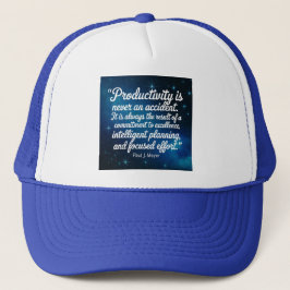 Cita de productividad Paul J. Meyer Gorra