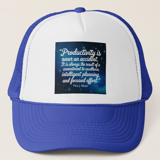 Cita de productividad Paul J. Meyer Gorra (Anverso)