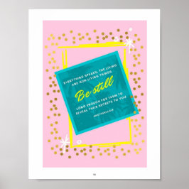 Cita de "Quédate quieto" Cartel de arte de pared r