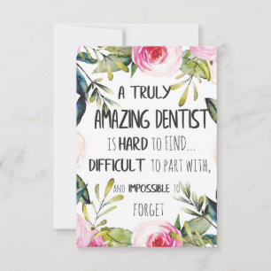 Cita de regalo de agradecimiento al doctor dentist
