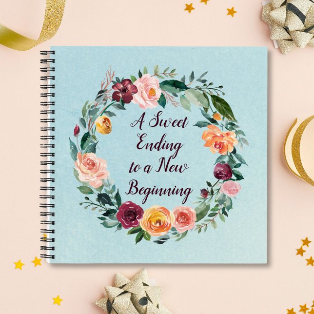 Cita de retiro Libro de Invitados de Wreath Floral (In situ)