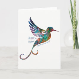 Cita de Rumi con la tarjeta de felicitación del