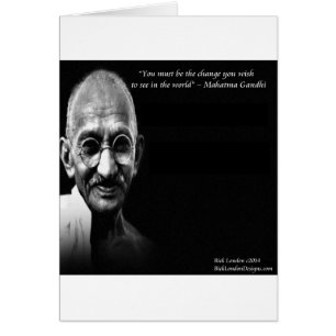 Cita de sabiduría de Gandhi Sé el cambio