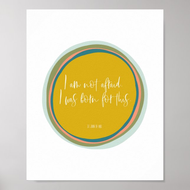 Cita de San Juano de Arco | Arte mural cristiano (Frente)