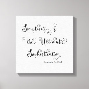 Cita de Simplicidad - Lienzo