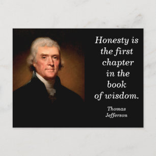 Cita de Thomas Jefferson - postal