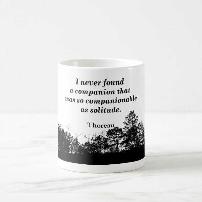 Cita de Thoreau - taza de café (Centro)