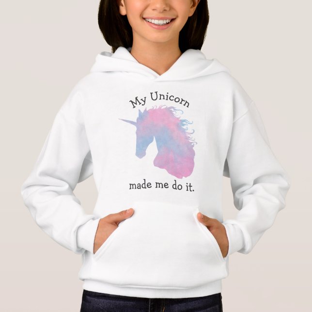 Cita de Unicornio rosa y azul pastel (Anverso)