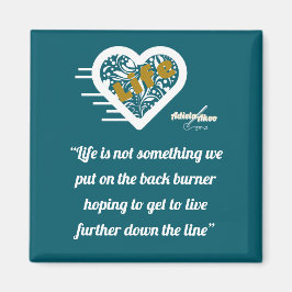 Cita de vida imán Verde azulado del poeta Adiela A